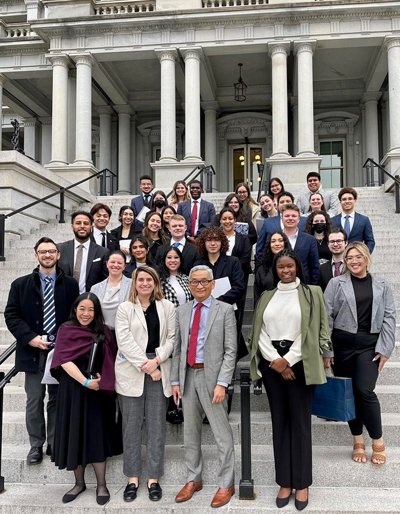 UA College of Business marketing student, Anisha Gurung, traveled with members of NMGZ to AARP, Nestle, U.S. Department of Transportation, U.S. State Department, and the White House.